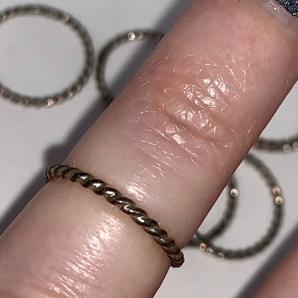 Sterling Silver Twisty Ring, Size 3